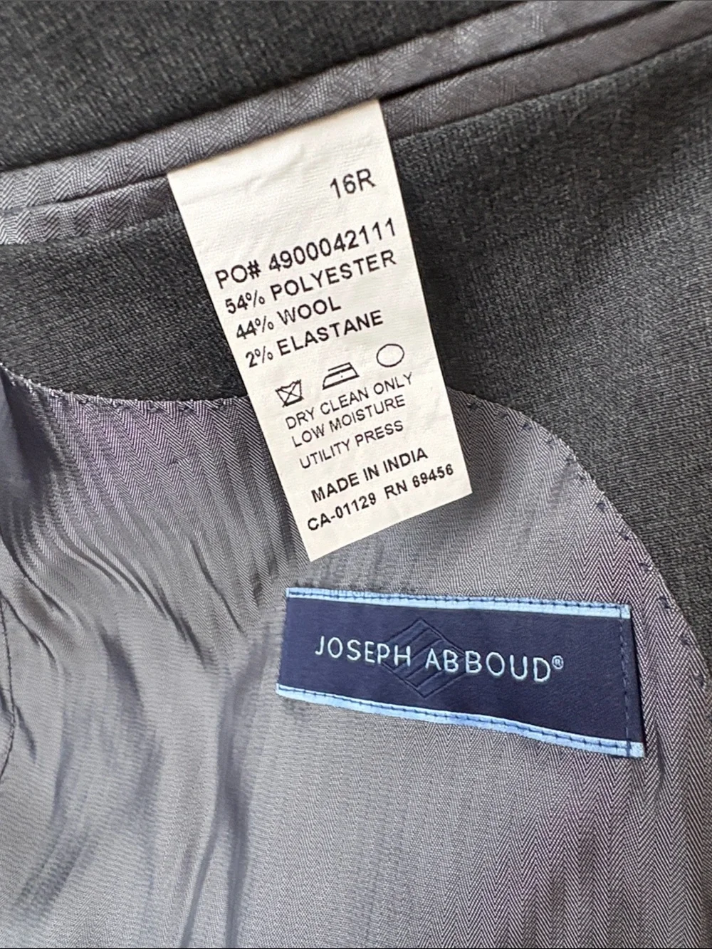 Joseph Abboud Grey Boys Suit jacket and pants 16